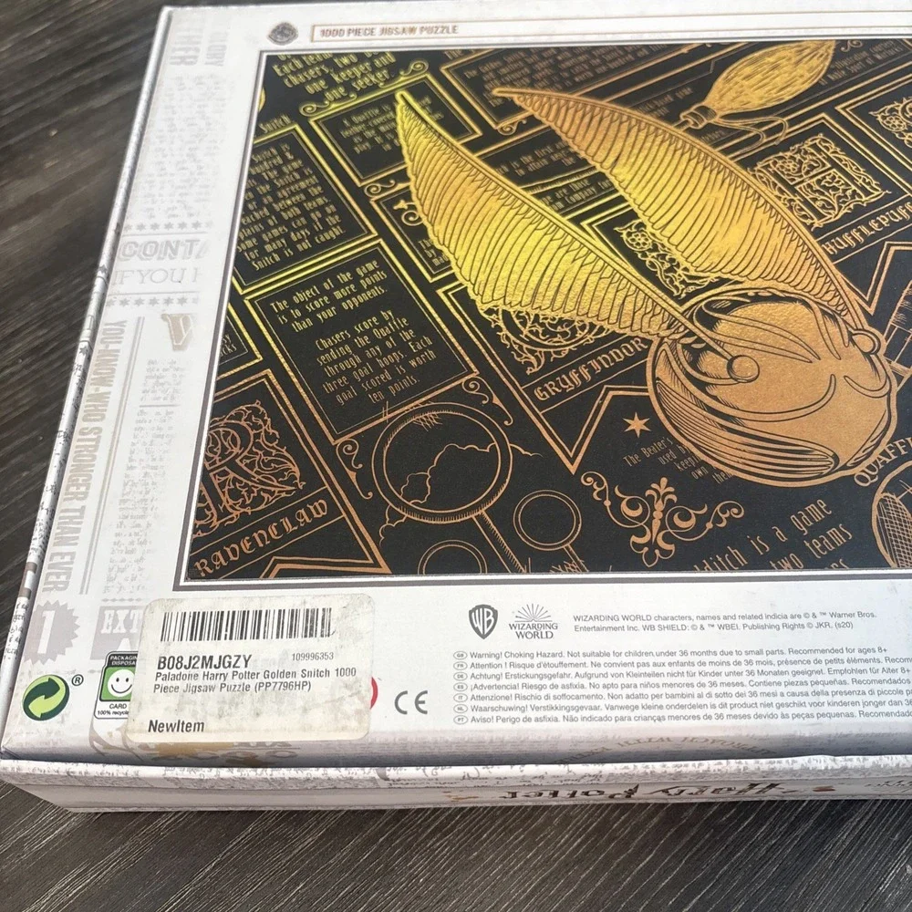 Harry Potter Golden Snitch 100 Piece Jigsaw Puzzle In Tin/ Sealed In Tin, Unique